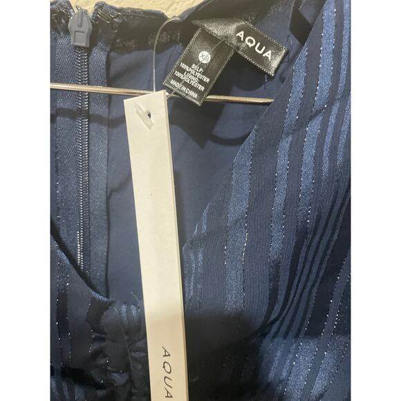 AQUA Metallic Stripe Romper SIze XS - Picture 4 of 4